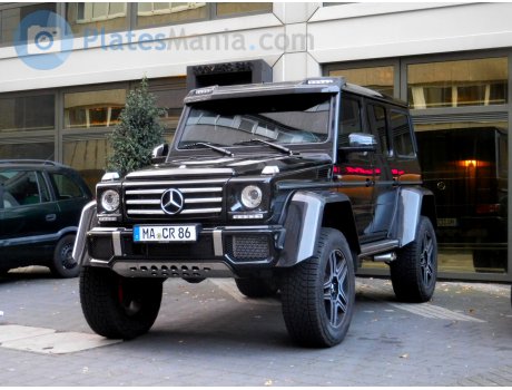 Ma Cr 86 Mercedes Benz G Klasse Mannheim District German License Plate