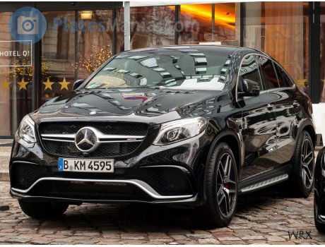 B Km 4595 Mercedes Benz Gle Klasse Coupe Berlin City German License Plate