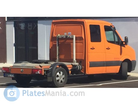 004 SEIK0, Volkswagen Crafter , License plate of the Czech Republic