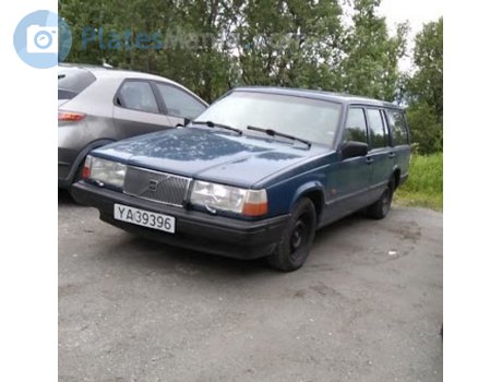Ya 39396 Volvo 940 Mo I Rana License Plate Of Norway