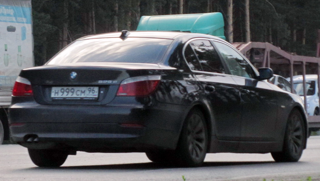 н 999 см 96, BMW 5 Series 5th gen Sedan (E60), 2003–2010