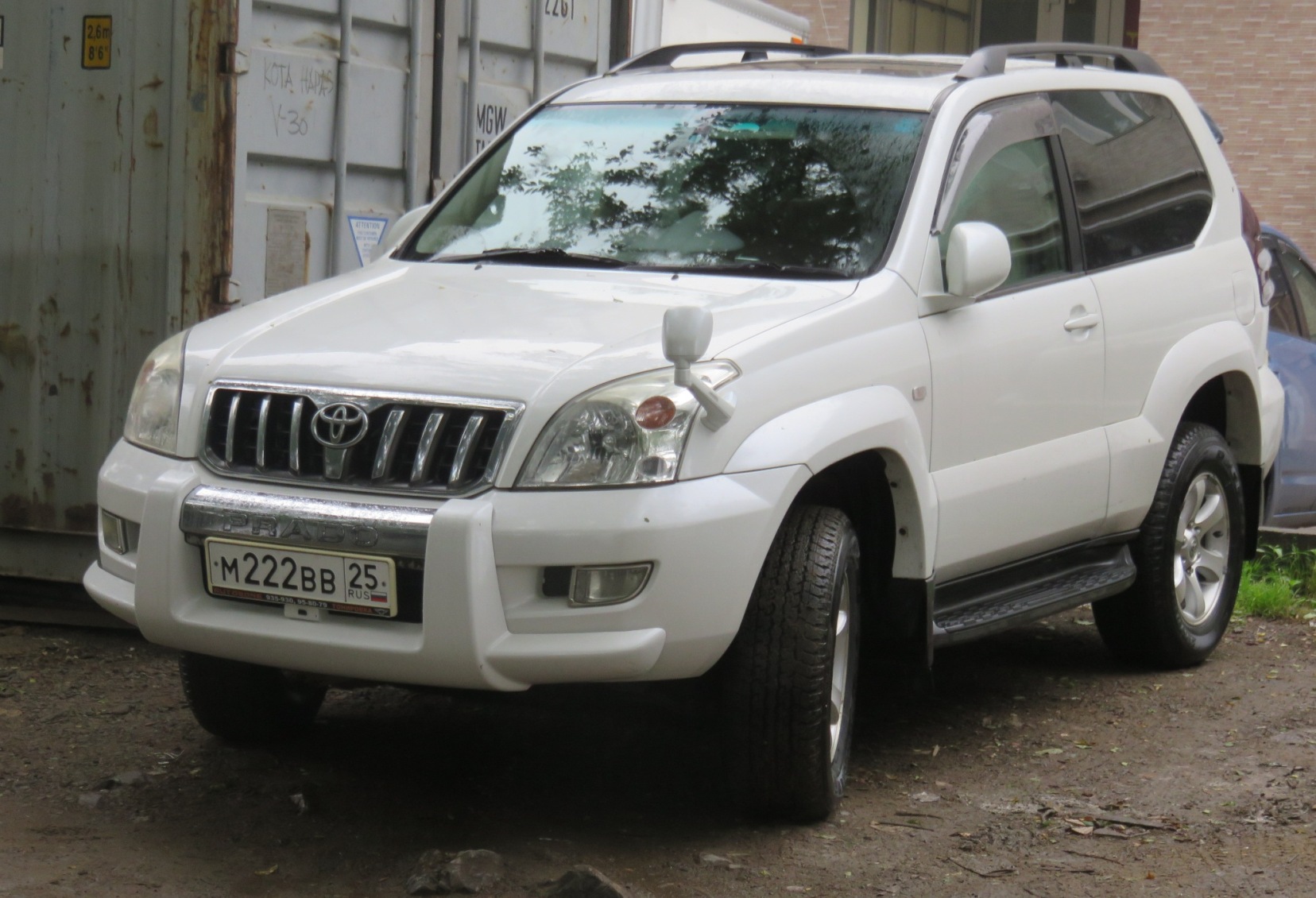 м 222 вв 25, Toyota Land Cruiser Prado 3rd gen 3-door SUV (J125), 2002–2009