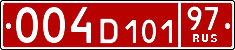License plate Russia, Diplomatic