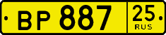License plate Russia, Public transport