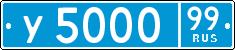 License plate Russia, Police cars