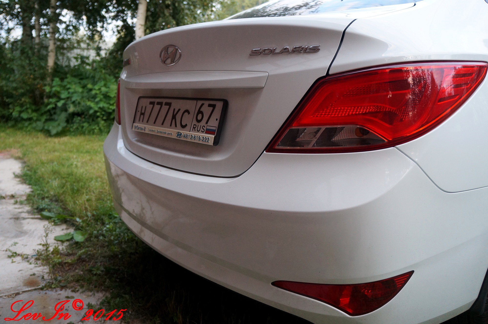 н 777 кс 67, Hyundai Solaris 1st gen Sedan (RB), facelift, 2014–2017