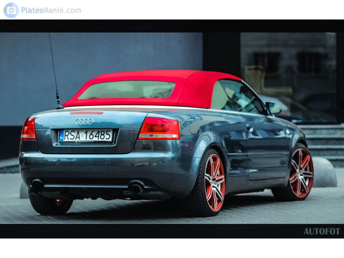 RSA 16485, Audi A4 3rd gen Cabrio (B7/8HE), 2005–2008