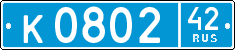 License plate Russia, Police cars