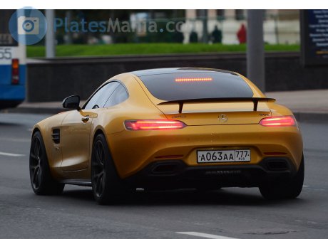 а063аа777, Mercedes-Benz AMG GT