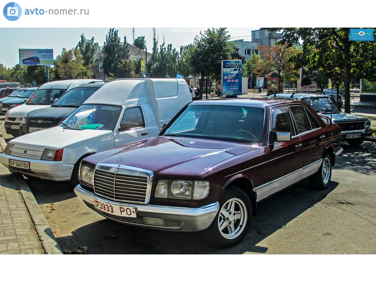 3933 PO, Mercedes-Benz S-Klasse 4th gen Sedan (W126/V126), 1979–1991