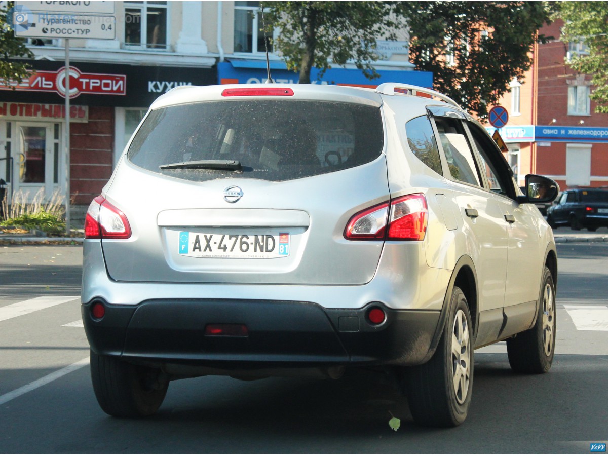 AX-476-ND, Nissan Qashqai 1st gen +2 (NJ10), facelift, 2009–2014