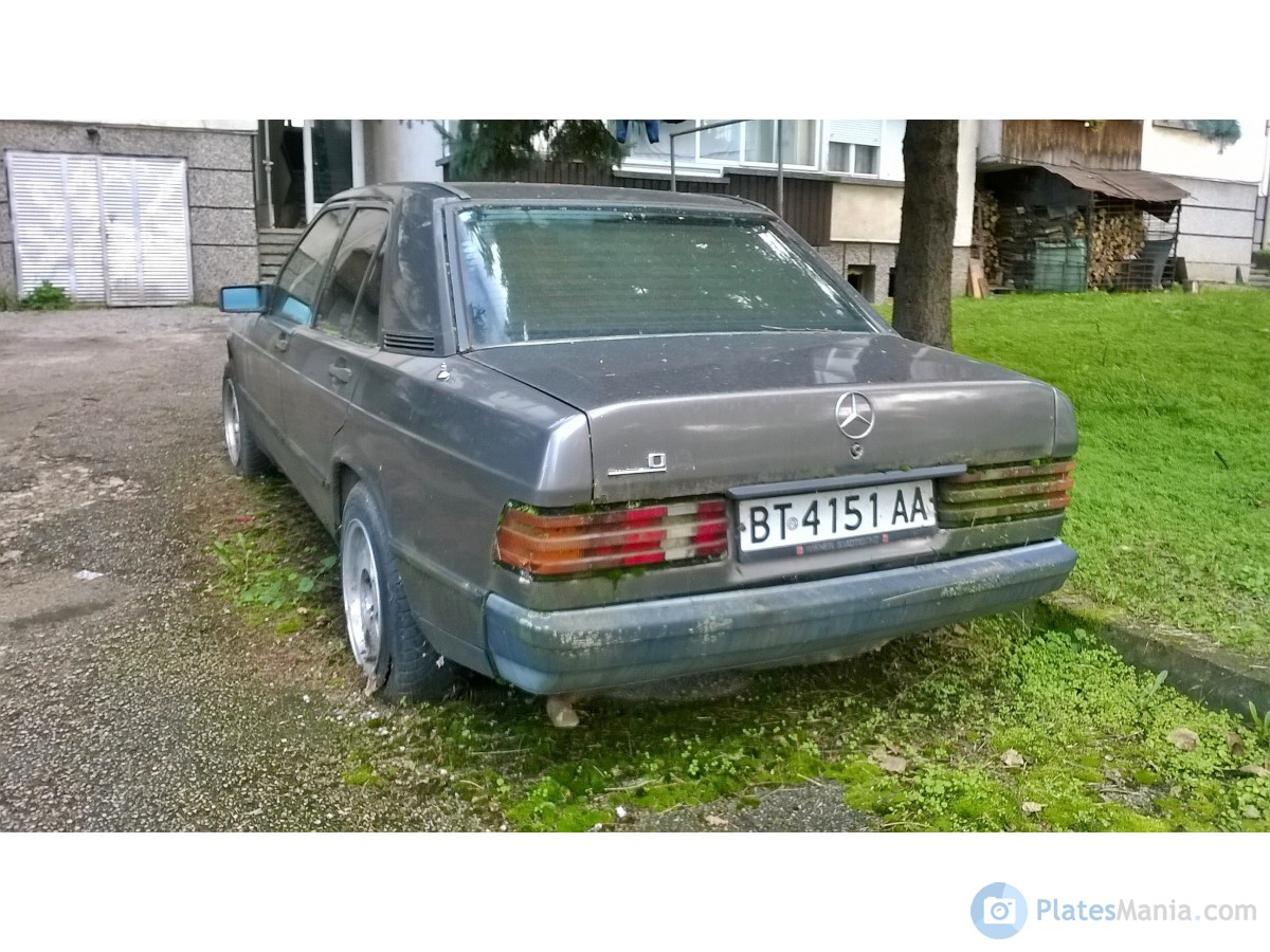 BT 4151 AA, Mercedes-Benz C-Klasse 190 Sedan (W201), 1982–1993