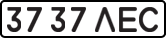 License plate USSR, State-owned cars (1977)