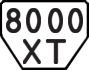 License plate USSR, Trailers (1977)