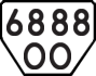 License plate USSR, Trailers (1977)