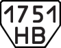 License plate USSR, Trailers (1977)