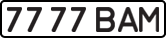 License plate USSR, State-owned cars (1977)