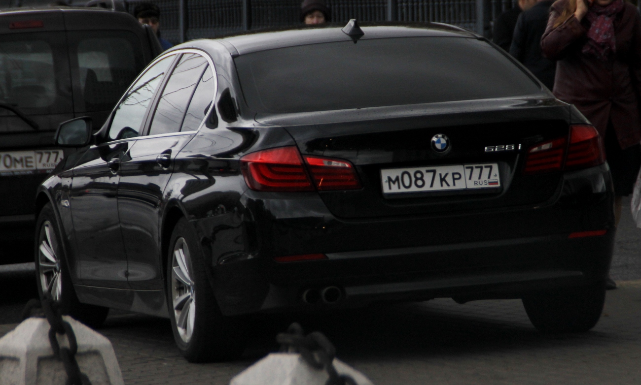 м 087 кр 777, BMW 5 Series 6th gen Sedan (F10/F18), 2010–2017