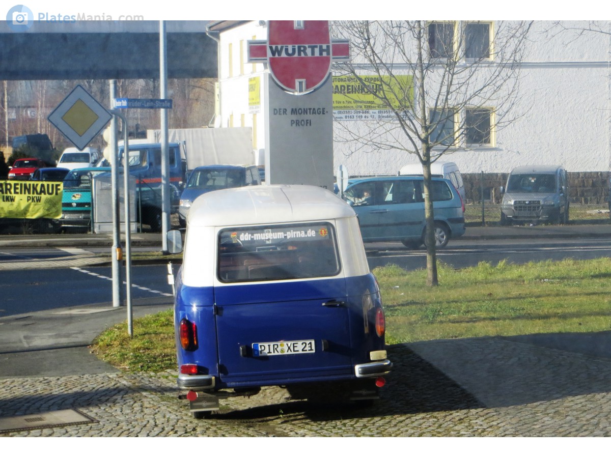 PIR XE 21, Barkas B1000 Van, 1961–1990