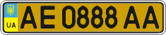 License plate Ukraine, Public transport (2004)