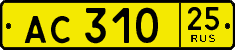 License plate Russia, Public transport