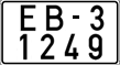 License plate Belarus, Special vehicles (2004)