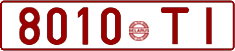 License plate Belarus, Cars (1992)
