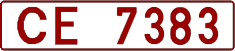 License plate Belarus, Trucks and buses (1992)