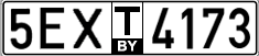 License plate Belarus, Transit plates (2004)