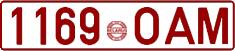License plate Belarus, Cars (2000)