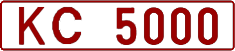 License plate Belarus, Trucks and buses (1992)