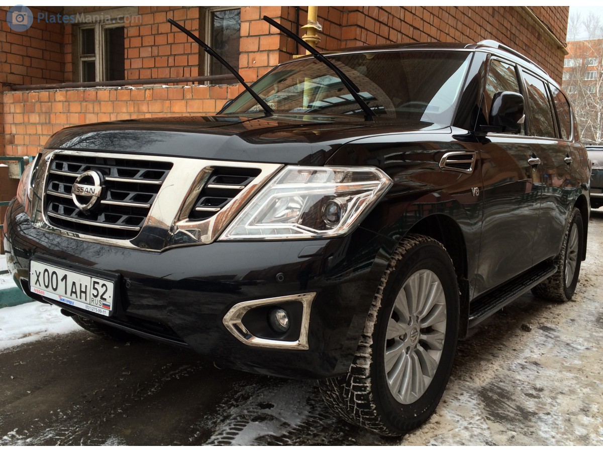 х 001 ан 52, Nissan Patrol 6th gen (Y62), 1st facelift, 2014–2019