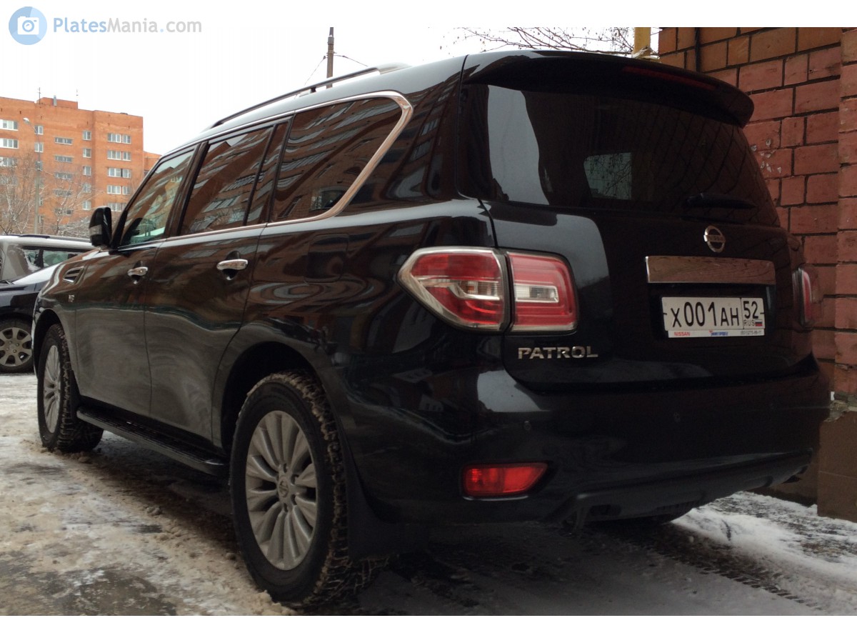 х 001 ан 52, Nissan Patrol 6th gen (Y62), 1st facelift, 2014–2019