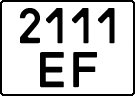 License plate Kazakhstan, Motorcycles (1993)