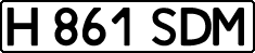 License plate Kazakhstan, Private owners (1993)