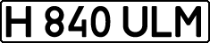 License plate Kazakhstan, Private owners (1993)