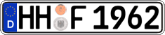 German license plate, Regular plates