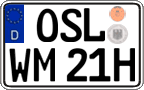 German license plate, Plates for oldtimers (type 