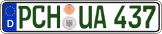 German license plate, Regular plates