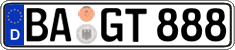 German license plate, Regular plates