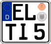 German license plate, Regular plates