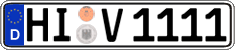 German license plate, Regular plates
