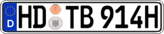 German license plate, Plates for oldtimers (type 