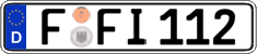 German license plate, Regular plates