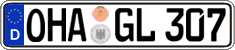 German license plate, Regular plates