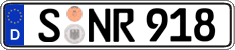 German license plate, Regular plates