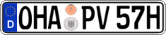 German license plate, Plates for oldtimers (type 