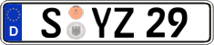 German license plate, Regular plates