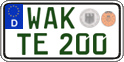 German license plate, Regular plates