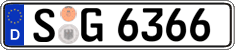 German license plate, Regular plates